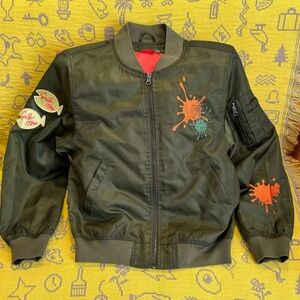 Nintendo Splatoon green bomber jacket size S - brand new